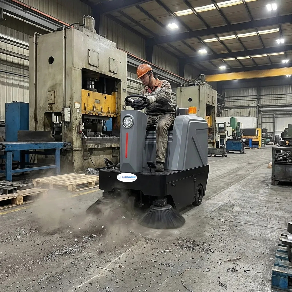 SweeperX 1250 - Ride On Floor Sweeper Machine - Image 2