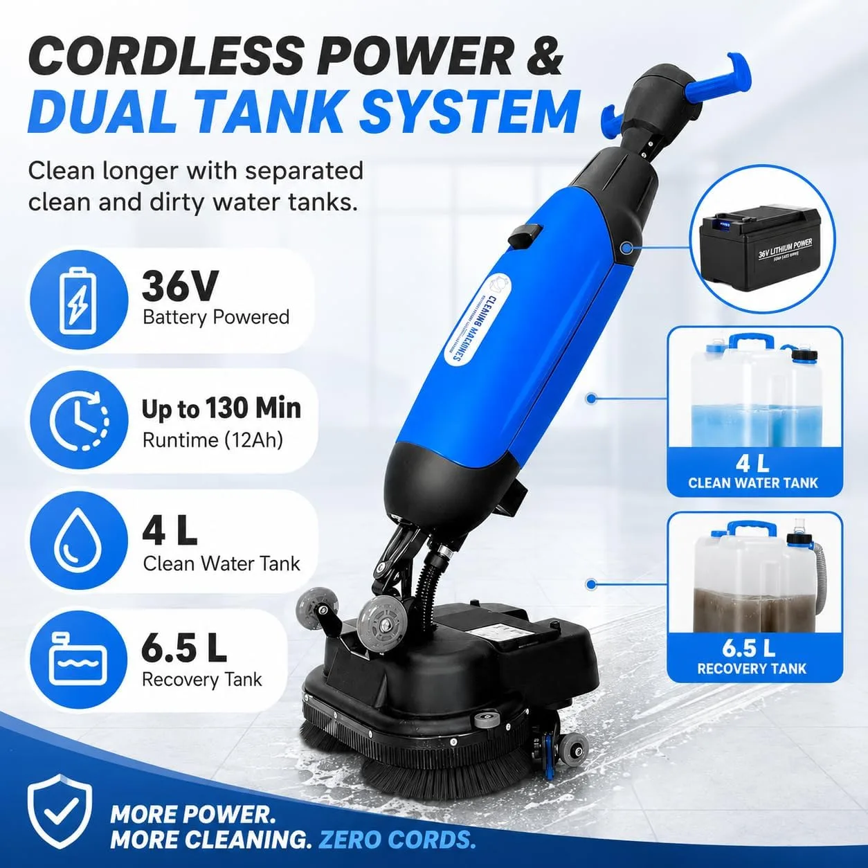 ScrubX MOP – walk behind floor scrubber