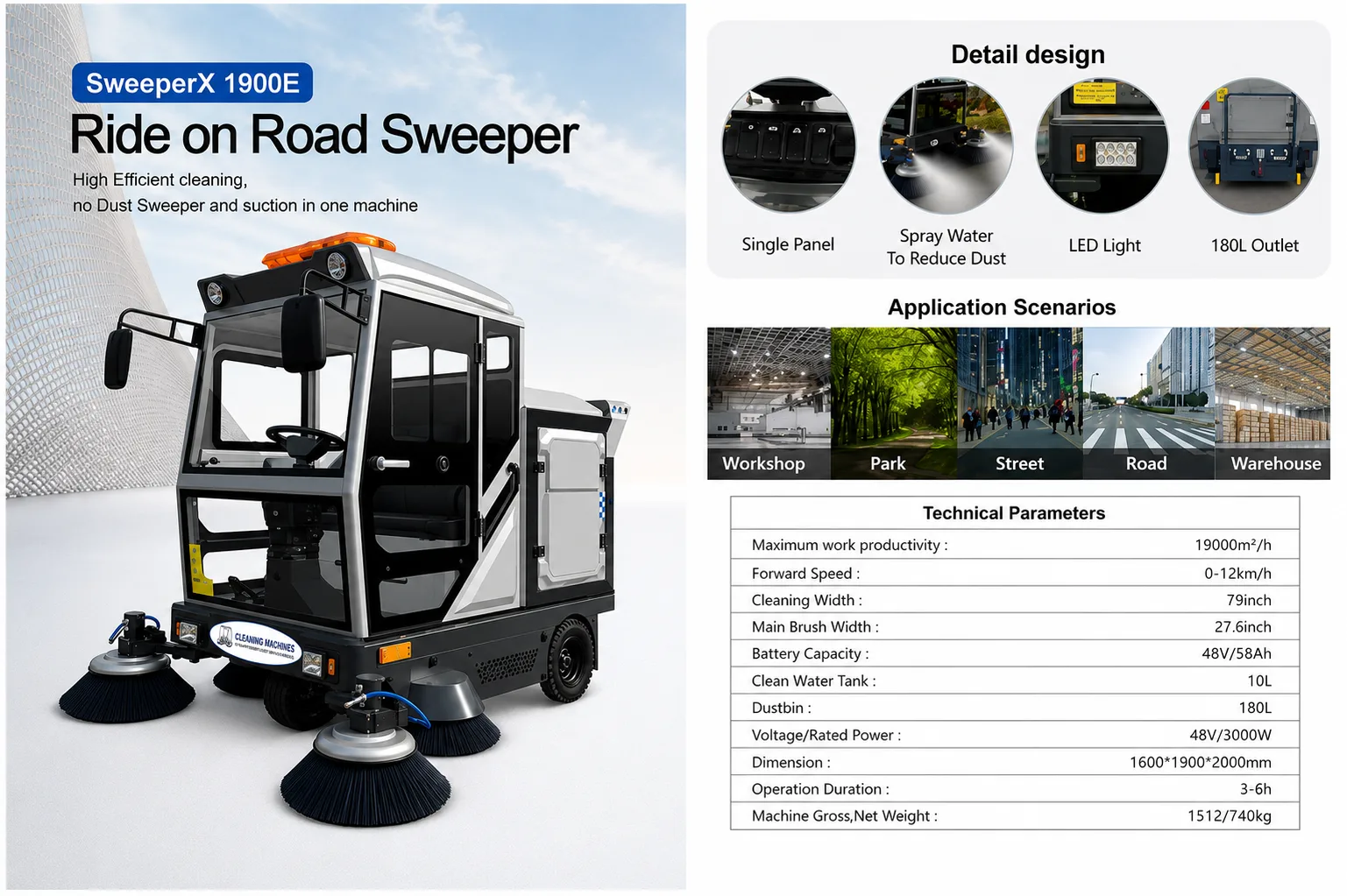 ride on sweeper brochure